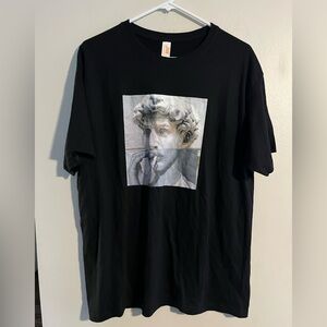 Black Roman Bust Image T-Shirt